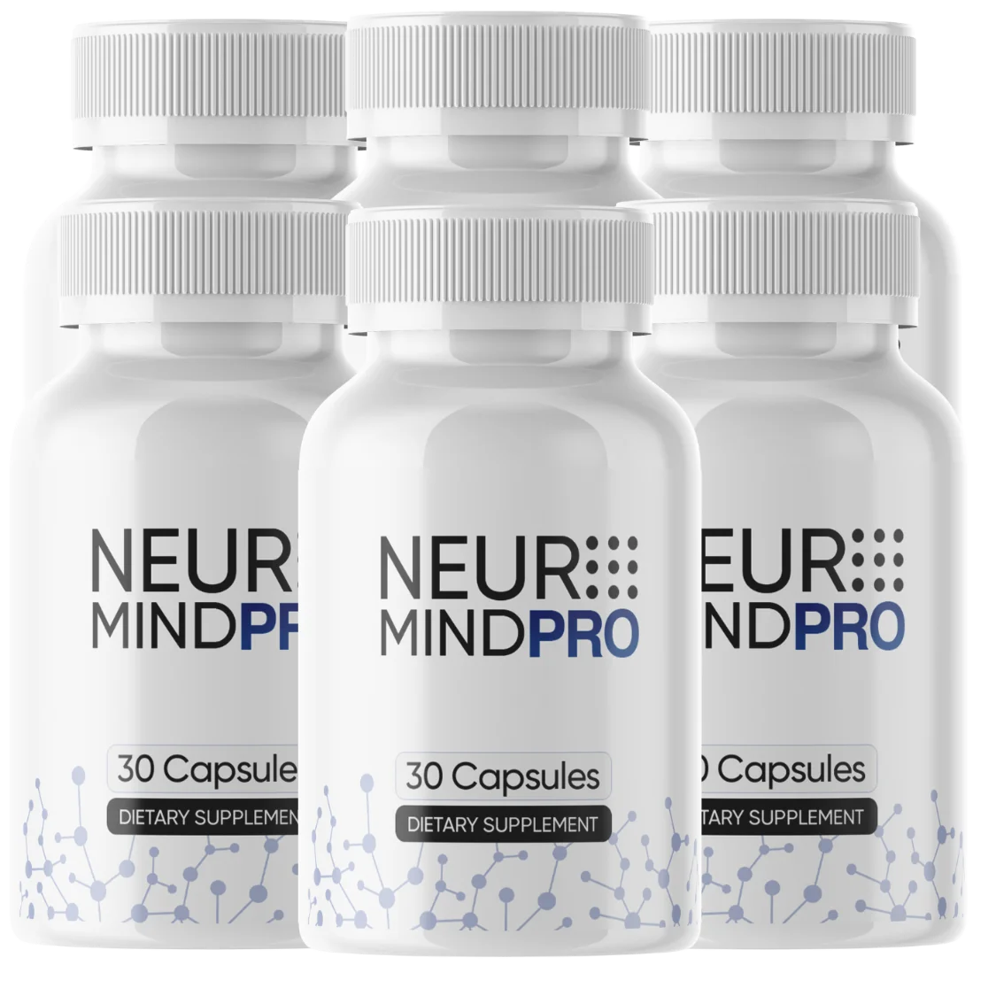 NeuroMind Pro 6-bottle package — brain support supplement